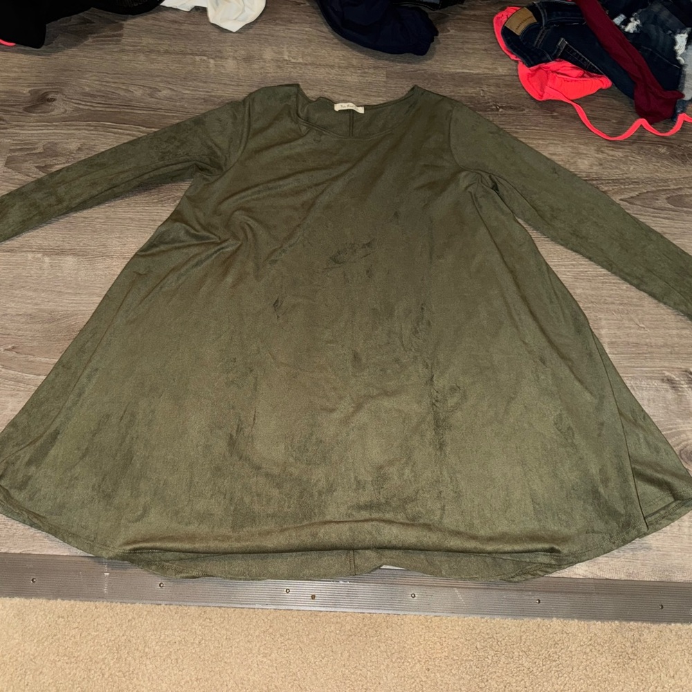 Tres Bien Olive Green Dress